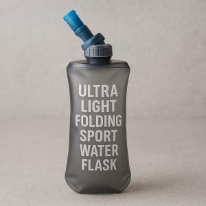 3 Ultralight Folding Sport Water Flask With Bite Valve For Running Marathon And Hydration Vest Fit